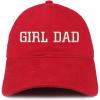 imageTrendy Apparel Shop Girl DAD Embroidered Soft Crown 100 Brushed Cotton CapRed