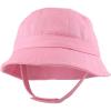 imageTrendy Apparel Shop Infant Babys 100 Cotton Bucket Hat with Adjustable Chin StrapPink