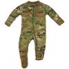 imageTrendy Apparel Shop Military Design Infant Baby Crawler Front Zip Romper Jumpsuit with BootsMulti Camo
