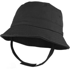 imageTrendy Apparel Shop Infant Babys 100 Cotton Bucket Hat with Adjustable Chin StrapBlack