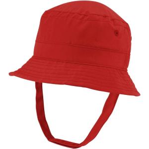 imageTrendy Apparel Shop Infant Light Weight Bucket Hat with Chin StrapRed