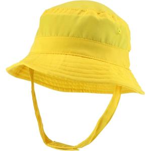 imageTrendy Apparel Shop Infant Light Weight Bucket Hat with Chin StrapYellow