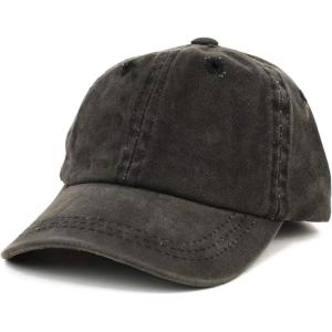 imageTrendy Apparel Shop Infant Size Unstructured Pigment Dyed Washed Baseball CapBlack