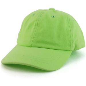 imageTrendy Apparel Shop Infant Size Unstructured Pigment Dyed Washed Baseball CapLime