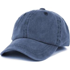 imageTrendy Apparel Shop Infant Size Unstructured Pigment Dyed Washed Baseball CapNavy