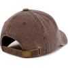 imageTrendy Apparel Shop Girl DAD Embroidered Unstructured Pigment Dyed Cotton Baseball CapChocolate