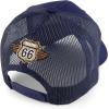 imageTrendy Apparel Shop Route 66 3D Embroidered Structured Mesh Back Baseball CapNavy Navy