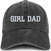 imageTrendy Apparel Shop Girl DAD Embroidered Unstructured Pigment Dyed Cotton Baseball CapBlack