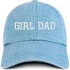 imageTrendy Apparel Shop Girl DAD Embroidered Unstructured Pigment Dyed Cotton Baseball CapLight Blue