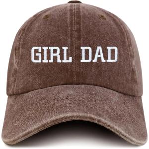 imageTrendy Apparel Shop Girl DAD Embroidered Unstructured Pigment Dyed Cotton Baseball CapChocolate