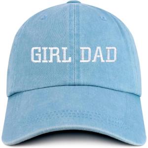 imageTrendy Apparel Shop Girl DAD Embroidered Unstructured Pigment Dyed Cotton Baseball CapLight Blue