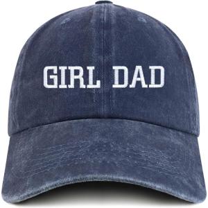 imageTrendy Apparel Shop Girl DAD Embroidered Unstructured Pigment Dyed Cotton Baseball CapNavy