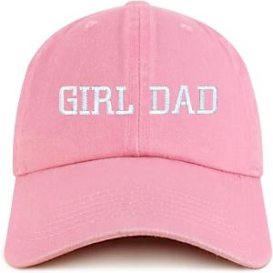 imageTrendy Apparel Shop Girl DAD Embroidered Unstructured Pigment Dyed Cotton Baseball CapPink