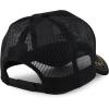 imageTrendy Apparel Shop Animal Design Square Embroidered Snapback Trucker CapBlack Black 3