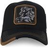 imageTrendy Apparel Shop Animal Design Square Embroidered Snapback Trucker CapNew Horse Black Black 2