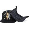 imageTrendy Apparel Shop Bear Embroidered Flat Bill Snapback CapBlack Black 1