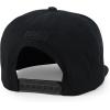imageTrendy Apparel Shop Bear Embroidered Flat Bill Snapback CapBlack Black 1