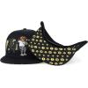 imageTrendy Apparel Shop Bear Embroidered Flat Bill Snapback CapBlack Black 2