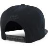 imageTrendy Apparel Shop Bear Embroidered Flat Bill Snapback CapBlack Black 3