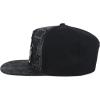 imageTrendy Apparel Shop Bear Embroidered Flat Bill Snapback CapBlack Black 5