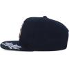 imageTrendy Apparel Shop Bear Embroidered Flat Bill Snapback CapBlack Black