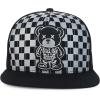 imageTrendy Apparel Shop Bear Embroidered Flat Bill Snapback CapBlack Black 6