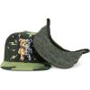 imageTrendy Apparel Shop Bear Embroidered Flat Bill Snapback CapCamo Camo 1