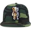 imageTrendy Apparel Shop Bear Embroidered Flat Bill Snapback CapCamo Camo