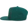 imageTrendy Apparel Shop Bear Embroidered Flat Bill Snapback CapDark Green Dark Green 5