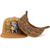 imageTrendy Apparel Shop Bear Embroidered Flat Bill Snapback CapLight Brown Light Brown 1