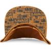 imageTrendy Apparel Shop Bear Embroidered Flat Bill Snapback CapLight Brown Light Brown 1