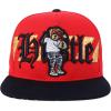 imageTrendy Apparel Shop Bear Embroidered Flat Bill Snapback CapRed Black 2