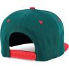 imageTrendy Apparel Shop Bear Embroidered Flat Bill Snapback CapRed Dark Green 6