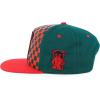 imageTrendy Apparel Shop Bear Embroidered Flat Bill Snapback CapRed Dark Green 6