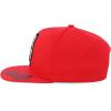 imageTrendy Apparel Shop Bear Embroidered Flat Bill Snapback CapRed Red