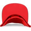 imageTrendy Apparel Shop Bear Embroidered Flat Bill Snapback CapRed Red 4