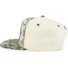 imageTrendy Apparel Shop Bear Embroidered Flat Bill Snapback CapStone Olive 5