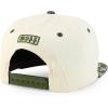 imageTrendy Apparel Shop Bear Embroidered Flat Bill Snapback CapStone Olive 5