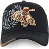 imageTrendy Apparel Shop Rodeo Horse Embroidered Mesh Back Baseball CapBlack Black