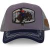 imageTrendy Apparel Shop Rodeo Horse Embroidered Mesh Back Baseball CapGrey Navy 3