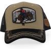 imageTrendy Apparel Shop Rodeo Horse Embroidered Mesh Back Baseball CapKhaki Black 3