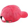 imageTrendy Apparel Shop Turtle Embroidered Pigment Dyed Washed Cotton Baseball CapRed