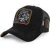imageTrendy Apparel Shop Animal Design Square Embroidered Snapback Trucker CapNew Horse Black Black 2