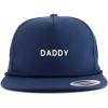 imageTrendy Apparel Shop Daddy Embroidered 5 Panel Flatbill Braid Snapback Golf CapNavy