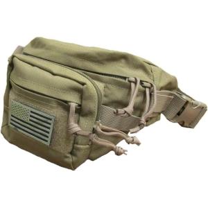 imageTrendy Apparel Shop Outdoor Tactical Fanny Pack Military Waist Bag with Adjustable Buckle  CamoCoyote