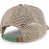 imageTrendy Apparel Shop 6 Panel Pigment TriColor Trucker Baseball CapCilantro Stone Khaki
