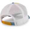imageTrendy Apparel Shop 6 Panel Pigment TriColor Trucker Baseball CapMustard Bay White
