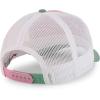 imageTrendy Apparel Shop 6 Panel Pigment TriColor Trucker Baseball CapTulip Cilantro White