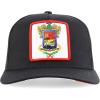 imageTrendy Apparel Shop Flag of Mexico State 5 Panel Mesh Back Snapback CapMichoacan Black
