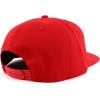 imageTrendy Apparel Shop Oversize 2XL Blank Plain Back Flatbill Snapback Baseball CapRed